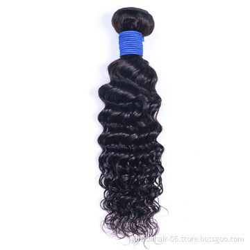 Virgin Brazilian Hair Bundles Human Hair Extensions Free Sample Cheap Deep Wave Natural Wholesale Top Mink OEM